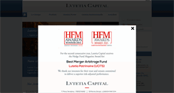 Desktop Screenshot of lutetiacapital.com
