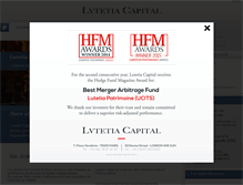 Tablet Screenshot of lutetiacapital.com